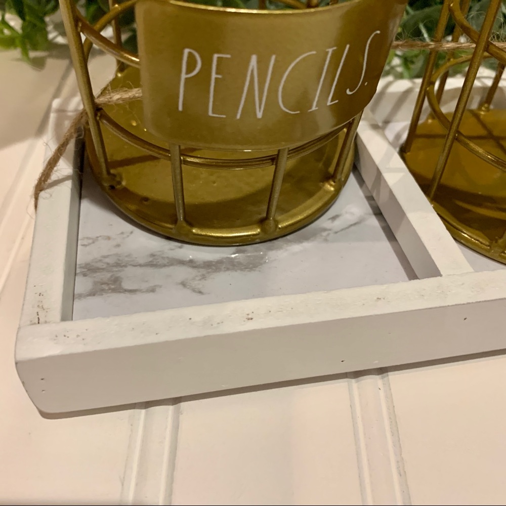 Rae Dunn PENCILS PENS MARKERS Desk Organizer - Picture 6 of 7